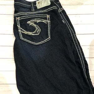 Silver boot cut jeans